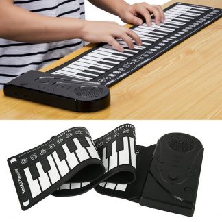 Portable roll up piano