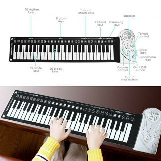 Portable roll up piano